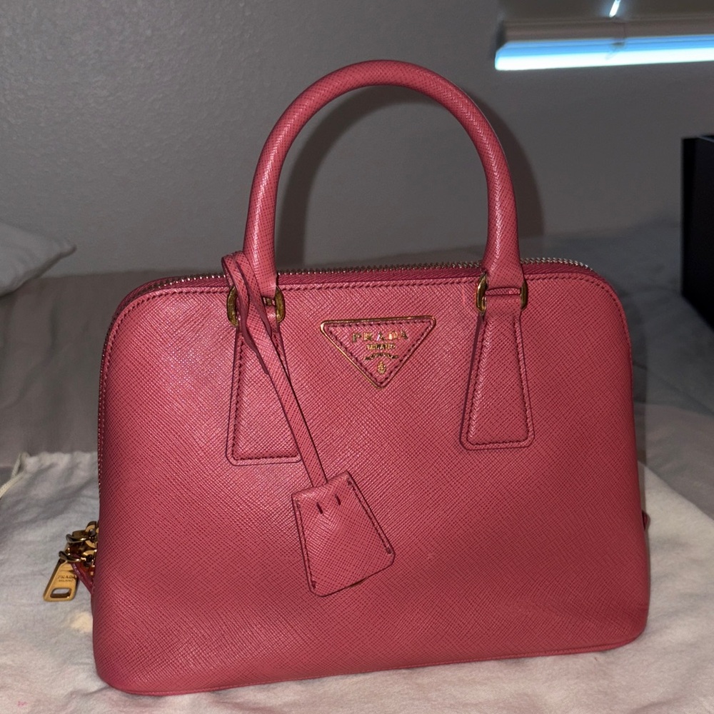 Prada pink promenade bag